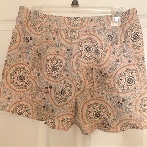 Loft pink geo design shorts